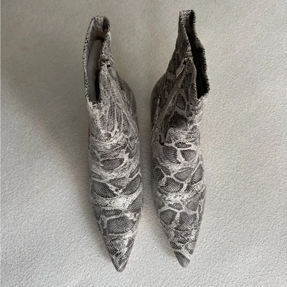 Azalea Wang Snakeskin Ankle Boots - Picture 2 of 2